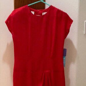 Vintage Red Sleeveless Dress (NEW)
